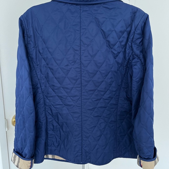Burberry Blue Quilted Puffer Jacket Sz L - Picture 5 of 8